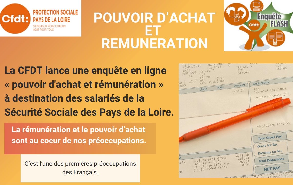 ENQUETE POUVOIR D’ACHAT ET REMUNERATION